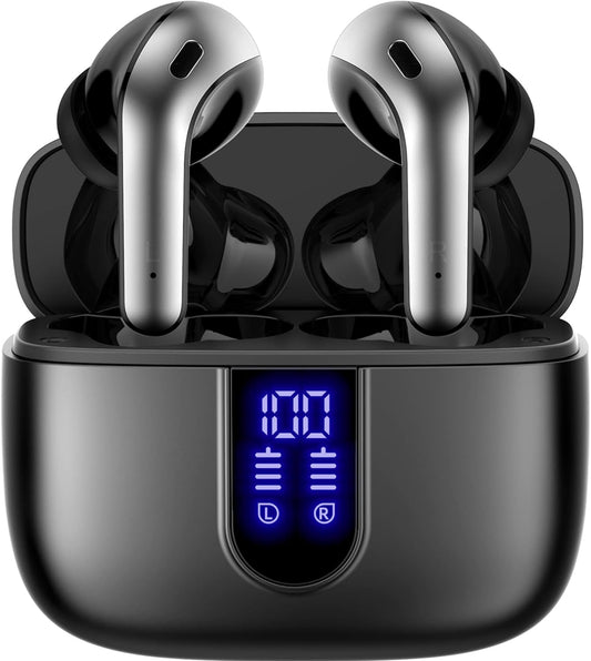 TAGRY Bluetooth Headphones True Wireless Earbuds with Wireless Charging Case