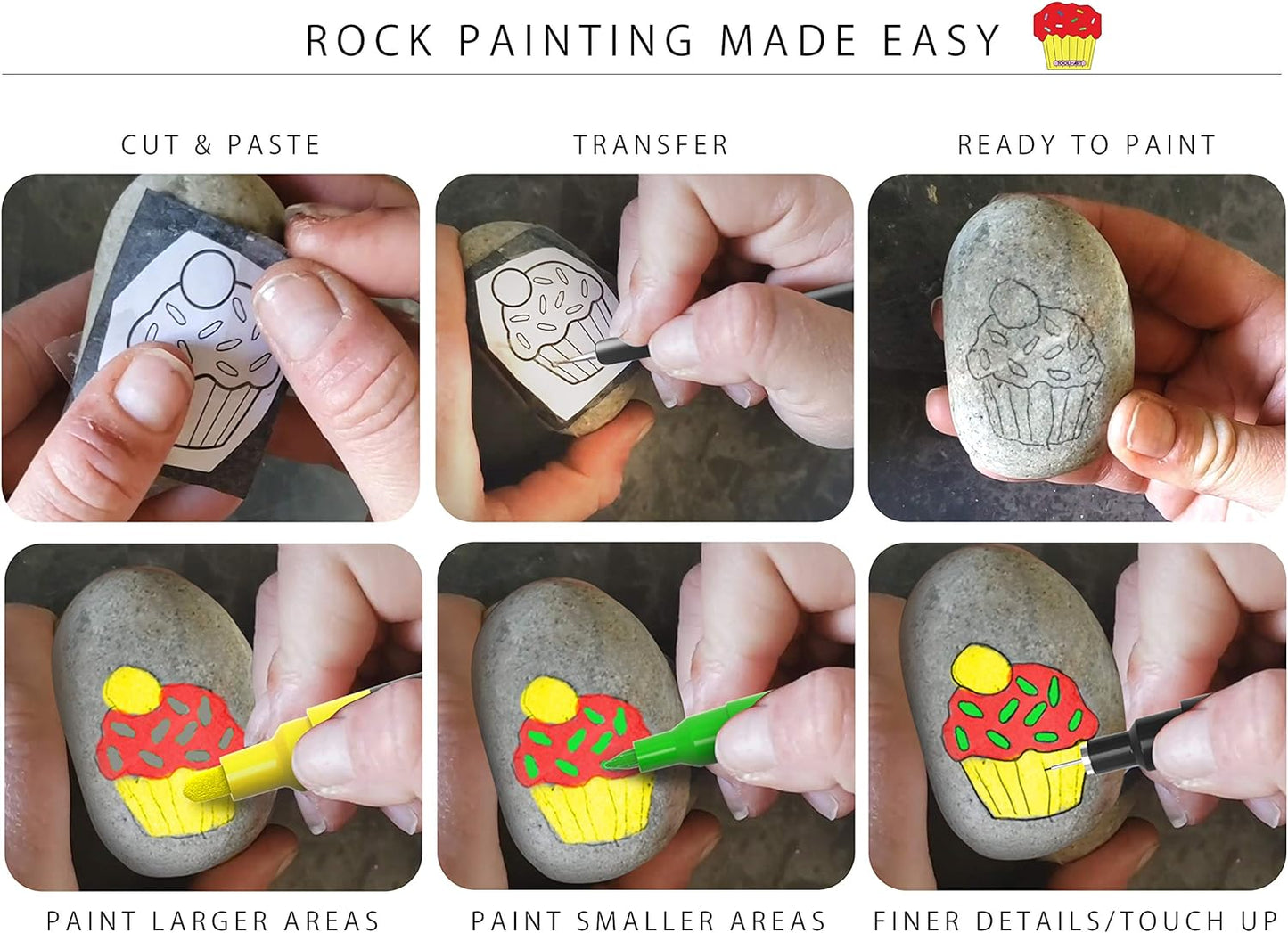 Rock Painting Starter 19 Pen Set In Zipper Case