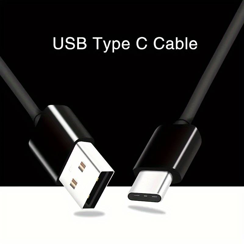 1pc USB-A to Type-C Fast Charging Braided Cable