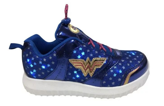Wonder Woman Lighted Girls' Athletic Shoes, Size 3