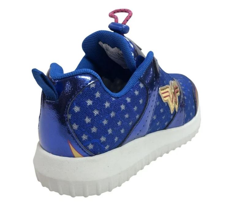 Wonder Woman Lighted Girls' Athletic Shoes, Size 3