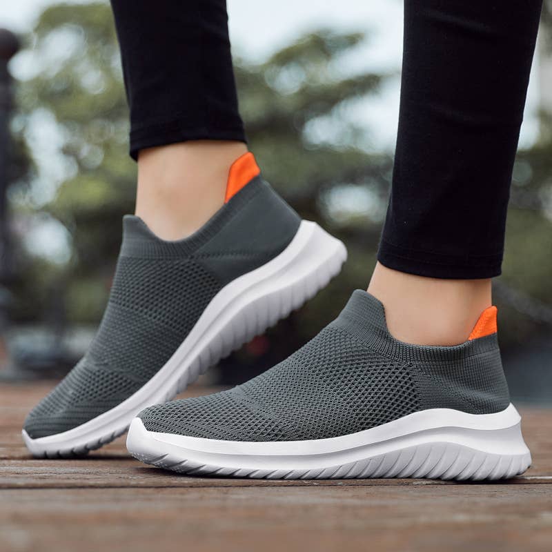 Men Casual Sport Flying Knit Sock Shoes