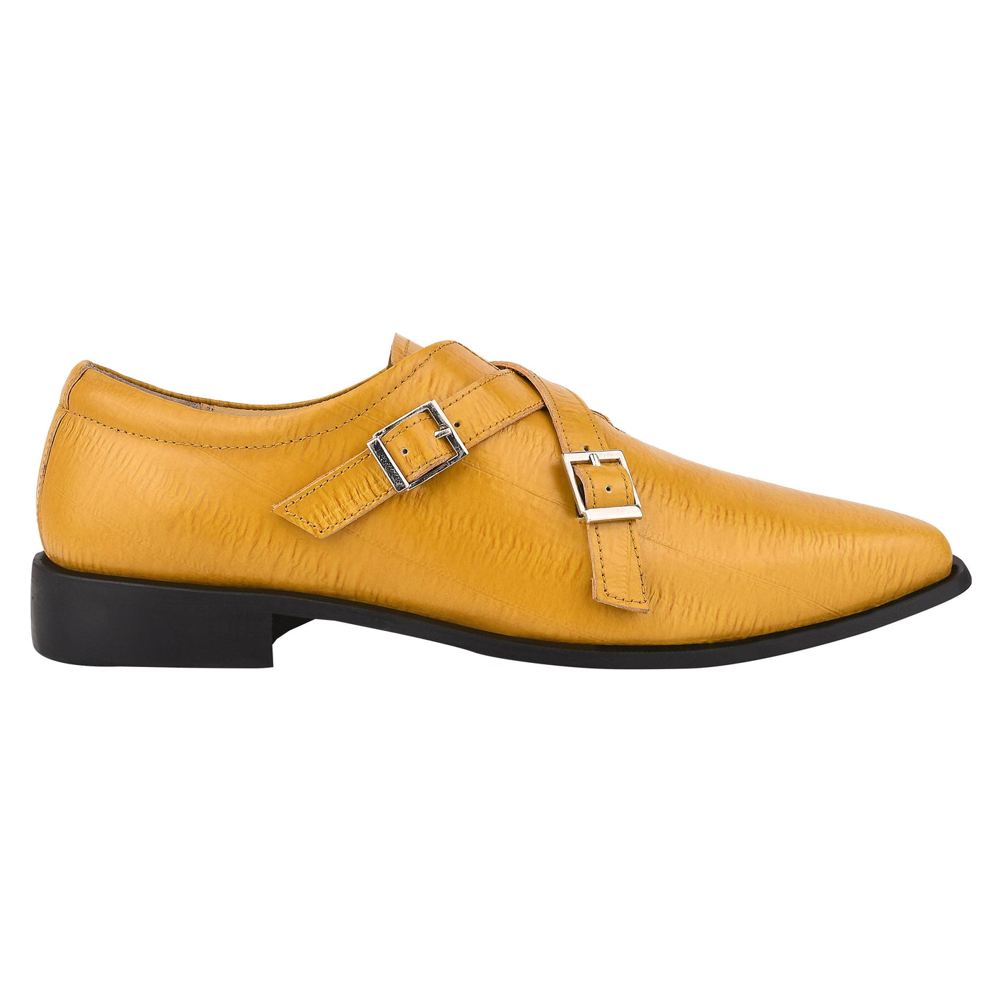 LIBERTYZENO Donna Men Leather Monk Strap Shoes