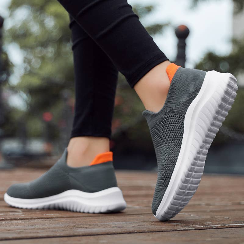 Men Casual Sport Flying Knit Sock Shoes