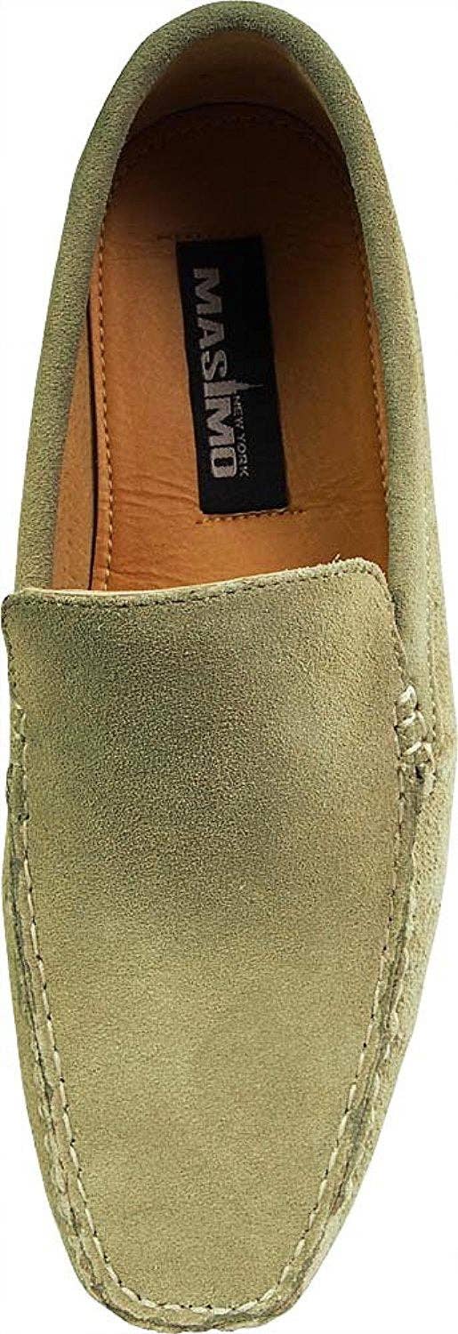 Masimo Men's Slip On Casual Dress Suede Driving Moccasin
